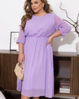 Chiffon dress with belt - Twiggy Shop