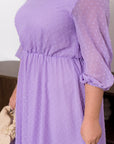 Chiffon dress with belt - Twiggy Shop