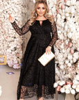 Вечерна рокля с бродерия - Twiggy Shop