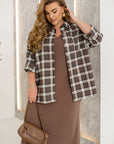 Oversized checkered shirt - Twiggy Shop