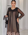 Рокля от мрежа с апликация - Twiggy Shop