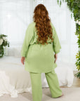 Three-piece cotton muslin pajama set - Twiggy Shop