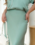 Satin midi skirt - Twiggy Shop