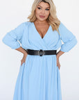 Рокля от шифон с колан - Twiggy Shop