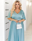 Дълга копринена рокля - Twiggy Shop