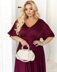 Дълга копринена рокля - Twiggy Shop