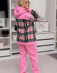 Ватиран комплект с карирано горнище - Twiggy Shop