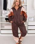 Комбиниран комплект от велур и кожа - Twiggy Shop