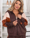 Комбиниран комплект от велур и кожа - Twiggy Shop