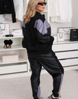 Комбиниран комплект от велур и кожа - Twiggy Shop