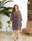 Рокля в свободна кройка от шифон - Twiggy Shop