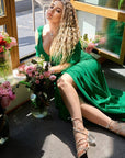 Дълга рокля с прехвърляне - Twiggy Shop