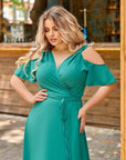 Дълга рокля с прехвърляне - Twiggy Shop