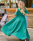 Дълга рокля с прехвърляне - Twiggy Shop