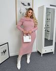 Миди рокля от мека материя - Twiggy Shop