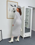 Миди рокля от мека материя - Twiggy Shop