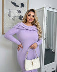 Миди рокля от мека материя - Twiggy Shop