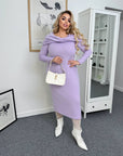 Миди рокля от мека материя - Twiggy Shop