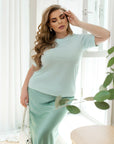 Тениска от рипсена материя - Twiggy Shop