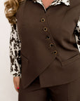 Vest with asymmetrical closure - Twiggy Shop