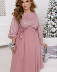 Комбинирана рокля с лурекс - Twiggy Shop