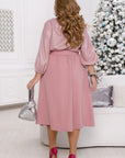 Комбинирана рокля с лурекс - Twiggy Shop