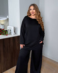 Комплект от трико в свободна кройка - Twiggy Shop