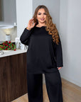 Комплект от трико в свободна кройка - Twiggy Shop