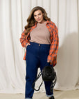 High-waisted jeans with side pockets - Twiggy Shop
