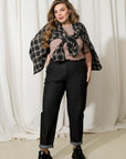 Дънки с висока талия и странични джобове - Twiggy Shop