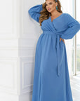 Long dress with open neckline - Twiggy Shop