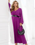 Long dress with open neckline - Twiggy Shop