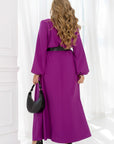 Long dress with open neckline - Twiggy Shop