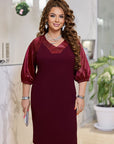 Рокля с блестящи ръкави - Twiggy Shop