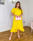 Рокля в свободна кройка с волани - Twiggy Shop