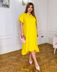 Рокля в свободна кройка с волани - Twiggy Shop
