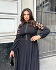 Дълга рокля с бродерия - Twiggy Shop