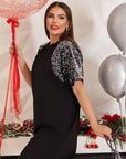 Къса рокля с пайети - Twiggy Shop