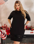 Къса рокля с пайети - Twiggy Shop