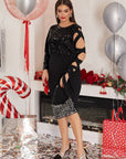 Къса рокля с пайети - Twiggy Shop