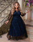 Вечерна рокля с бродерия - Twiggy Shop
