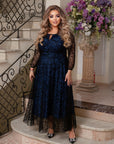 Вечерна рокля с бродерия - Twiggy Shop