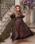 Вечерна рокля с бродерия - Twiggy Shop