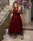 Вечерна рокля с бродерия - Twiggy Shop