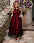 Вечерна рокля с бродерия - Twiggy Shop