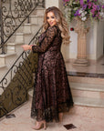Вечерна рокля с бродерия - Twiggy Shop