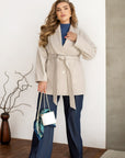 Short coat with belt - Twiggy Shop