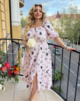 Памучна рокля със сърца