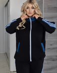 Комплект от трико с вложки от деним - Twiggy Shop