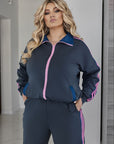 Комплект от трико с вложки от деним - Twiggy Shop